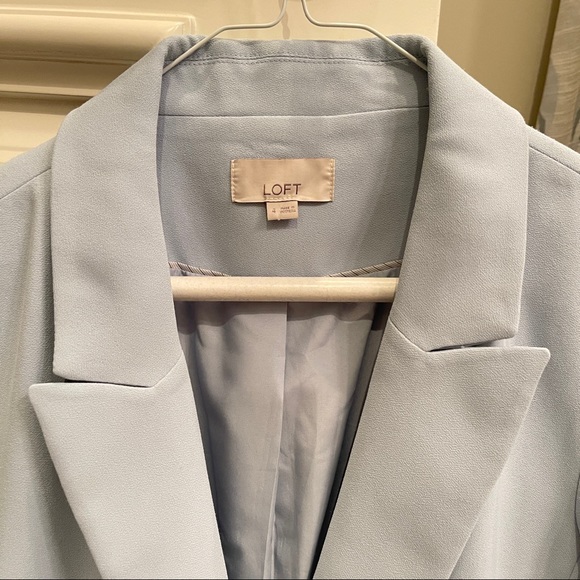 LOFT blazer Sky blue Size 4 - Picture 4 of 8